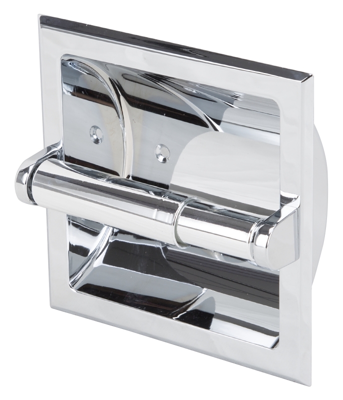Boston Harbor PBC107-3L Recessed Paper Holder, Plastic/Zinc, Chrome, Recessed Mounting