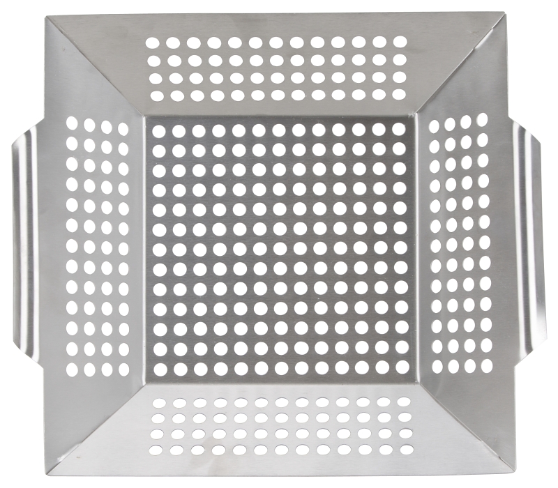 Omaha BBQ-37238 Grilling Basket, 13-7/8 in L, Stainless Steel