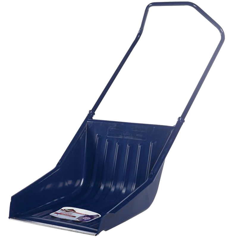 Garant EPSS24 Sleigh Shovel, 24 in W Blade, 30-1/2 in L Blade, Plastic Blade, Steel Handle, 61 in OAL, 45 L