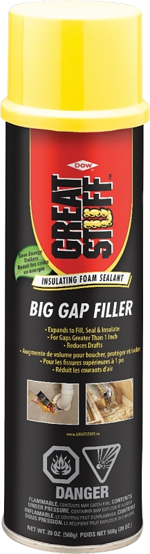 Dow GREAT STUFF PRO 157912 Insulating Foam Sealant, Yellow, 20 oz Can