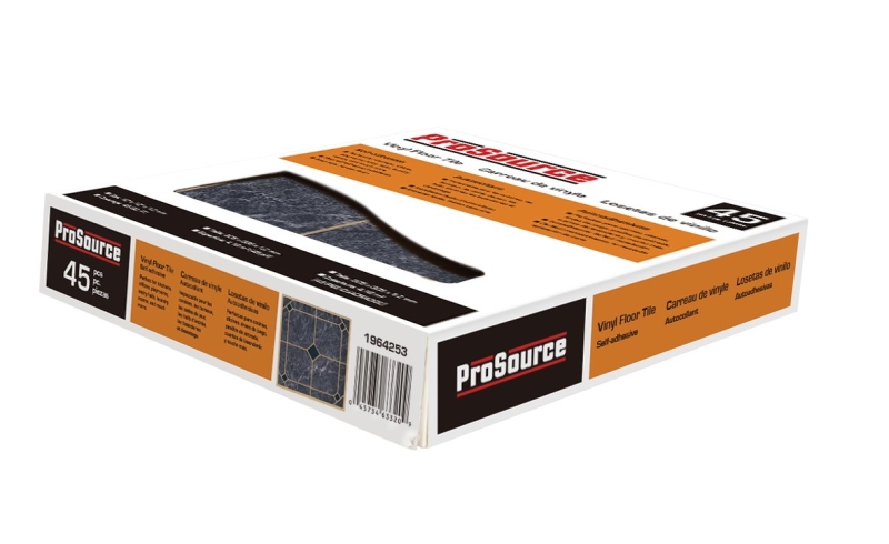 Proaource Tile ProSource CL2002 Vinyl Self-Adhesive Floor Tile, 12 in L Tile, 12 in W ...