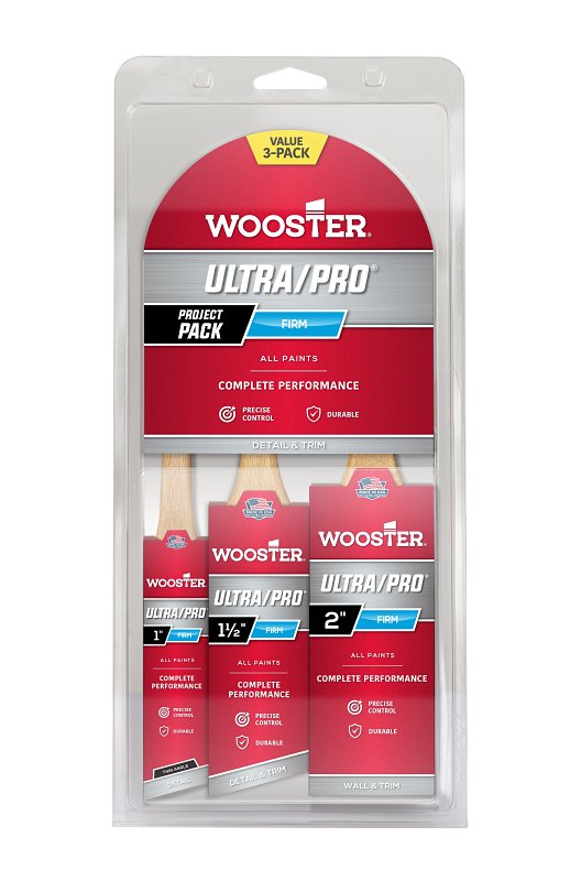 Wooster 4188 Firm Brush, 3-Brush