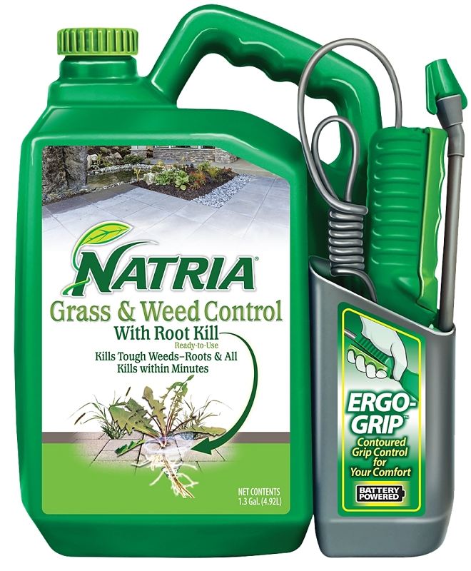 Natria 706510A Grass and Weed Control, Liquid, 1.3 gal Jug with Wand Sprayer
