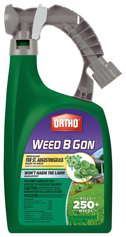 Ortho Weed B Gon 0193610 Ready-To-Spray Weed Killer, Liquid, Spray Application, 32 oz Bottle