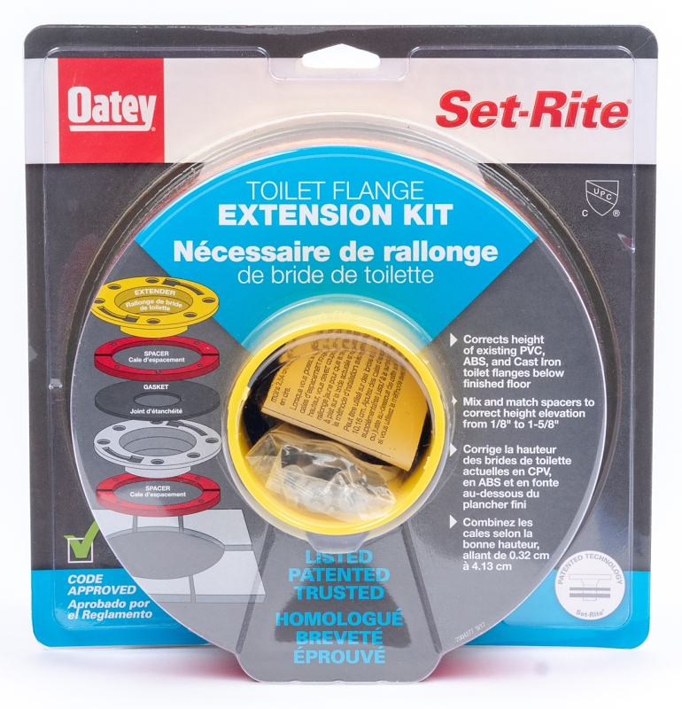 Oatey Set-Rite Series 43400 Toilet Flange Extension Kit
