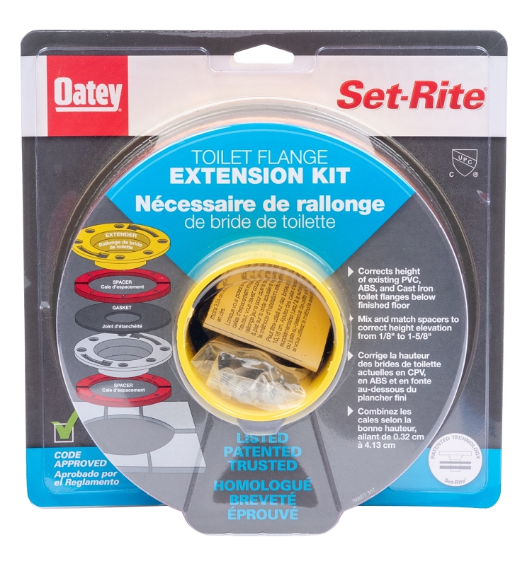 Oatey Set-Rite Series 43400 Toilet Flange Extension Kit