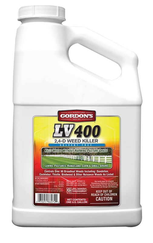 Gordon's 8601072 Weed Killer, Liquid, White, Spray Application, 1 gal