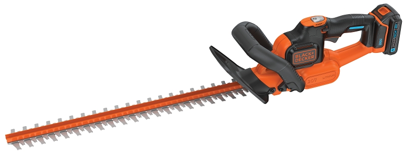 Black+Decker LHT321 Hedge Trimmer, Battery Included, 20 V, Lithium-Ion, 3/4 in Cutting Capacity, 22 in Blade