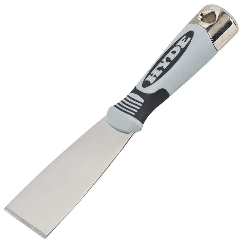 Hyde 06308 Stiff Pro Putty Knife, Stainless Steel Blade, 2 in OAL