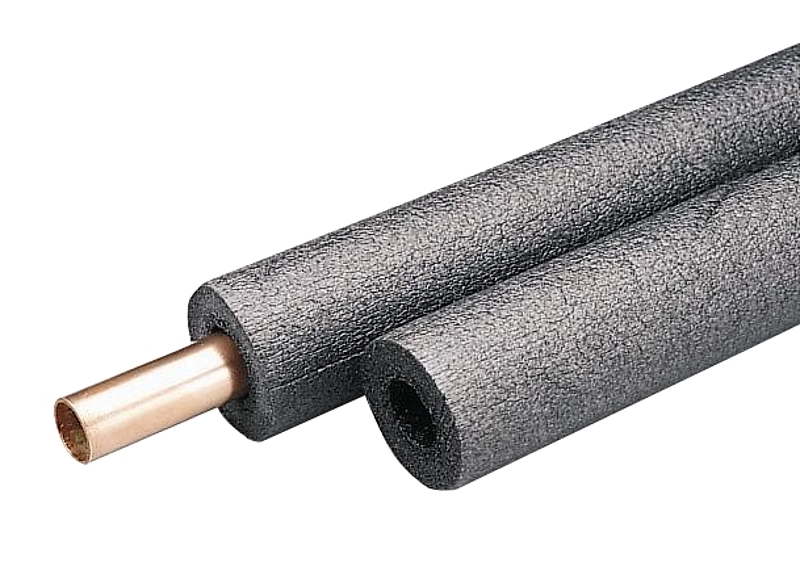 Tundra PR12118UWTU0 Semi-Slit Pipe Wrap, 6 ft L, 1-1/8 in W, 1/2 in Thick, Polyethylene, Black