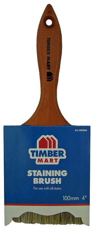 Nour 33-100TBM Paint Brush, 4 in W, Straight Sash Brush, Thin Beavertail Handle