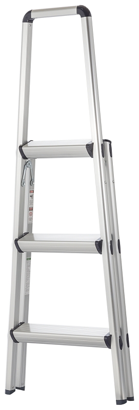 Xtend+Climb FT-3 Ultralight Step Stool, 32 in H, 3-Step, 225 lb, Aluminum