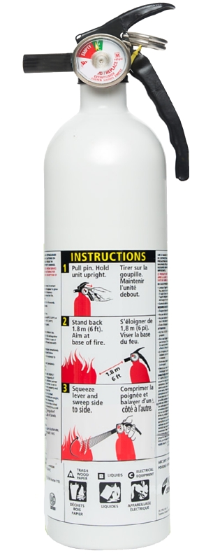 Kidde Home 468030MTL Fire Extinguisher, 2.5 lb, 1-A:10-B:C, A, B, C Class