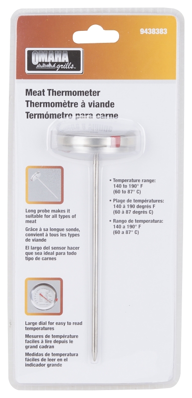 Omaha 78447 Thermometer, 140 to 190 deg F