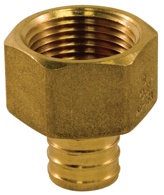 aqua-dynamic 9783-044 Pipe Adapter, 3/4 in, PEX x Female, Brass