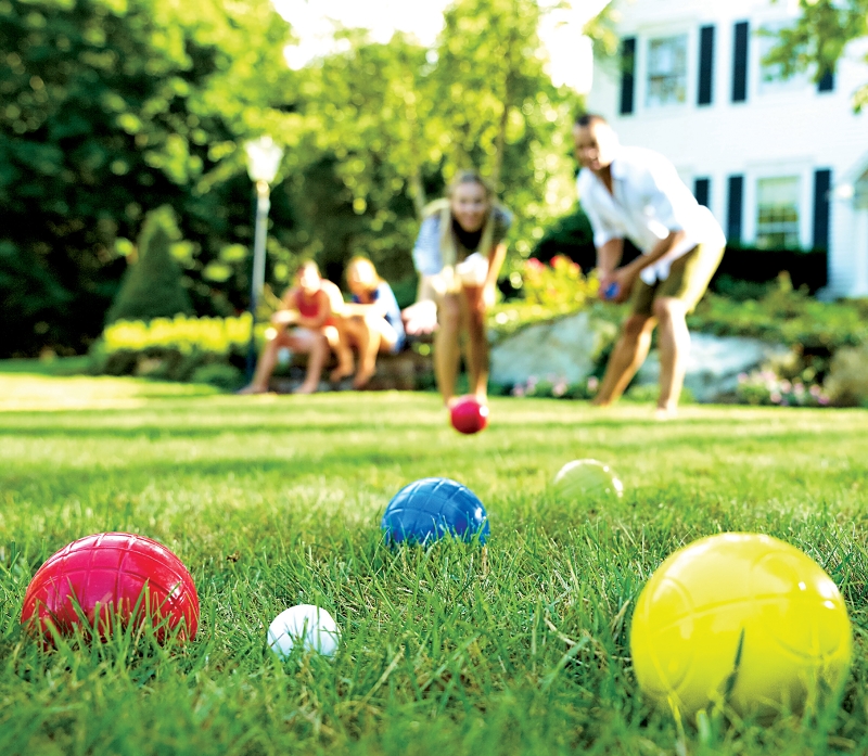 Franklin Sports 50110 Starter Bocce Set, 90 mm Dia, Polyethylene, Green/Red/Yellow