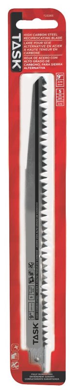 Task T23265 Reciprocating Saw Blade, 9 in L, 5 TPI