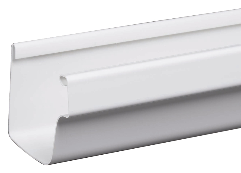 Amerimax 27010 Aluminum End Piece With Drop, 5", White, 5" - Roofing And Gutters - By Toolbox
