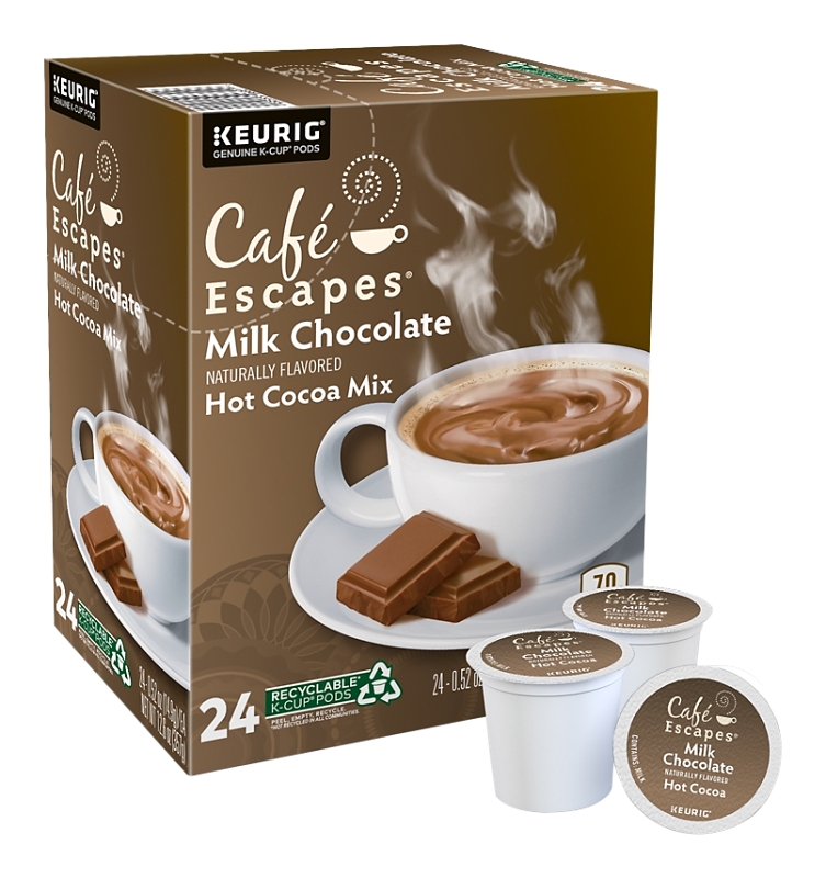 KEURIG 5000330121 K-Cup Pod, Milk Chocolate Flavor, Yes Caffeine Box ...