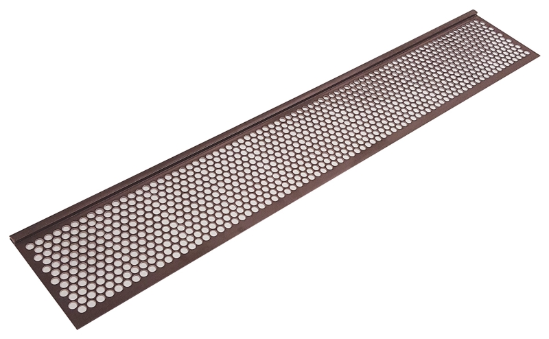 Frost King G636BR Gutter Screen, 3 ft L, 6-5/8 in W, Vinyl, Brown