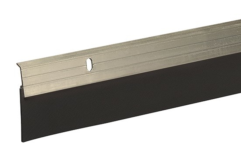 Frost King A79SN Door Sweep, 36 in L, 2 in W, Aluminum Flange, Rubber Insert