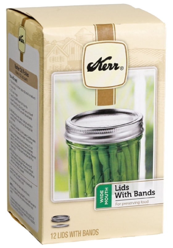 Kerr 2139300 Mason Jar Lid and Band 12 Pack 2139300