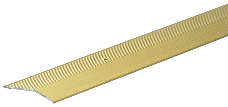 Frost King H1591FB6 Carpet Bar, 6 ft L, 2 in W, Fluted Surface, Aluminum, Gold, Satin