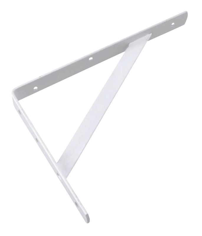 Onward 494W12B Heavy-Duty Shelf Bracket, 1000 lb, 8-1/4 in H, Steel, White