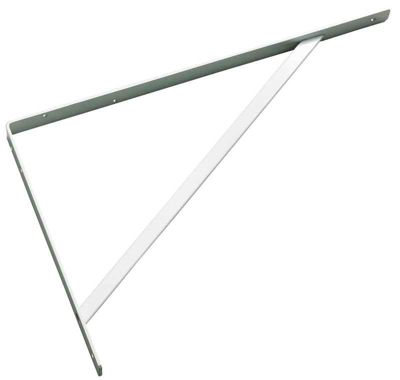 Onward 494W16B Heavy-Duty Shelf Bracket, 1000 lb, 10-5/8 in H, Steel, White