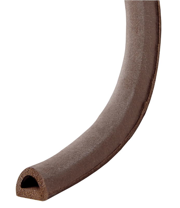 Frost King V25BA Weatherseal, 5/16 in W, 17 ft L, EPDM Rubber, Brown