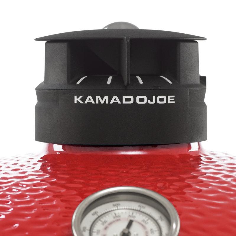 Kamado Joe Classic II KJ23RHC Grill, 256 sq-in Primary Cooking Surface, 660 sq-in Secondary Cooking Surface, Red