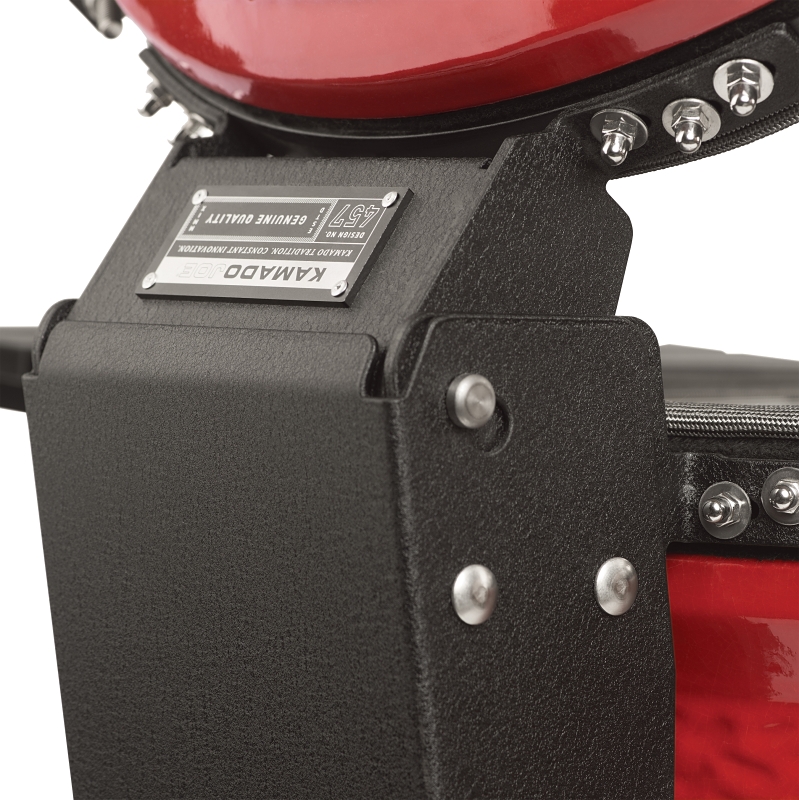 Kamado Joe Classic II KJ23RHC Grill, 256 sq-in Primary Cooking Surface, 660 sq-in Secondary Cooking Surface, Red