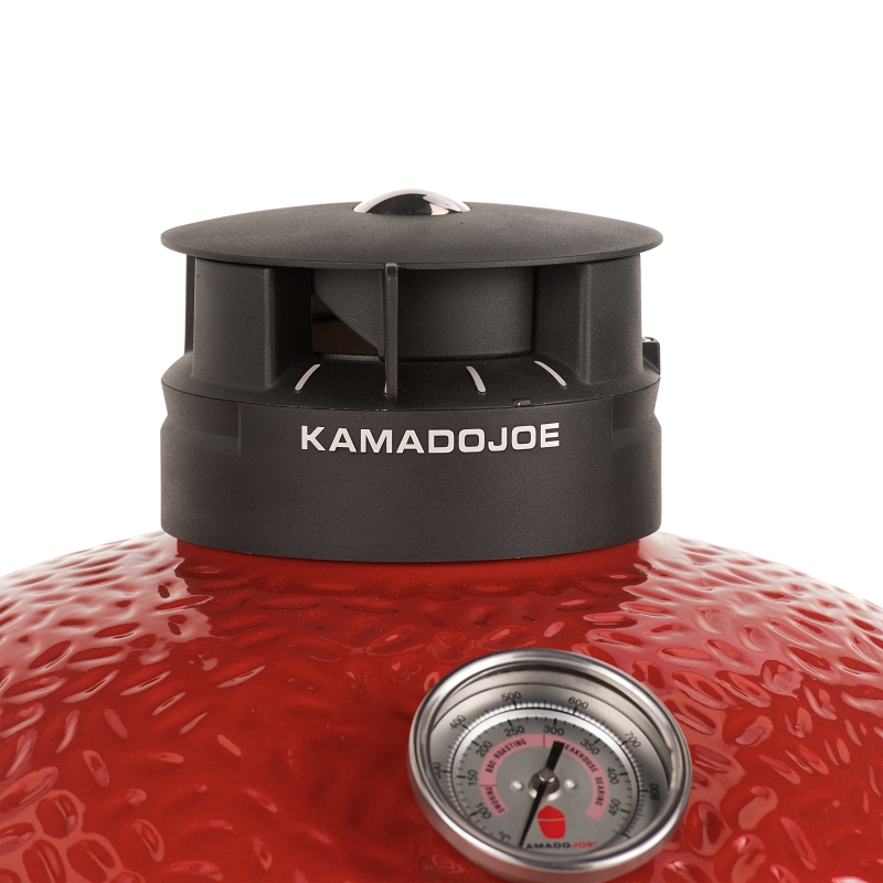 Kamado Joe Classic III KJ15040921 Charcoal Grill, Red, Side Shelf Included: Yes, Ceramic Body