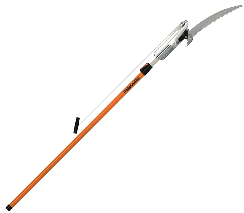 Fiskars 393981-5001 Pole Saw and Pruner, 1-1/8 in Cutting Capacity, Extendable Handle, 7 to 14 ft L Extension