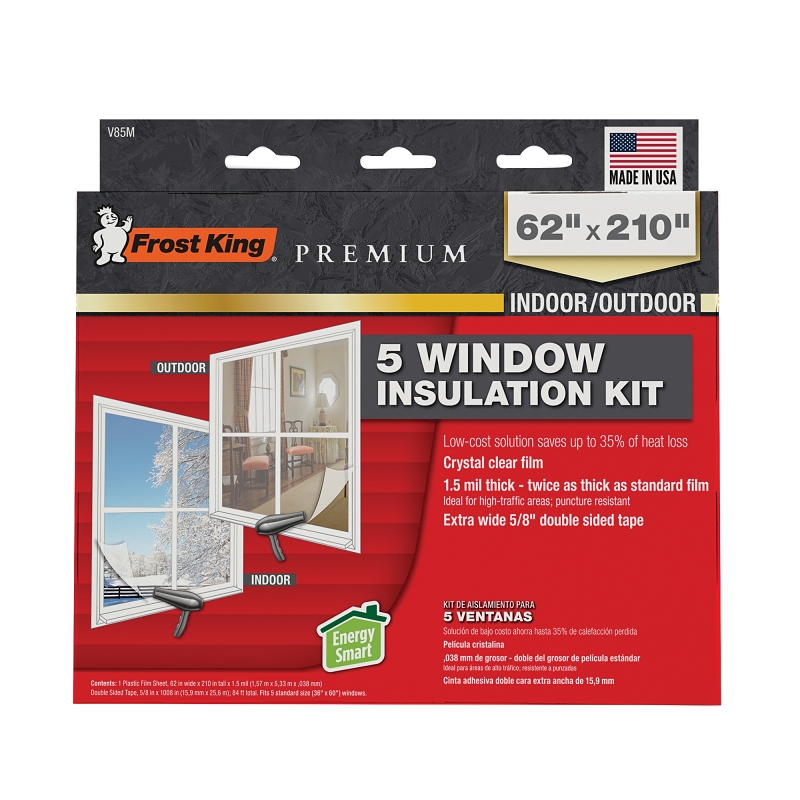 Frost King V85M Window Insulation Shrink Kit, 62 x 210 in