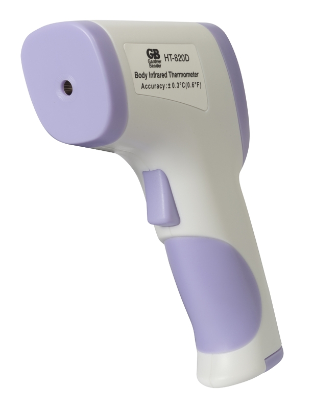 Hti HT-820D Body Infrared Thermometer, 2 to 5.9 in, 0.1 deg C Resolution, LCD Display
