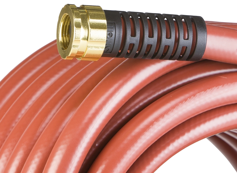 Swan SNCG34100 Garden Hose, 100 ft L, Rubber/Vinyl, Red