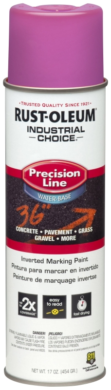 Rust-Oleum 1868838 Inverted Marking Spray Paint, Safety Purple, 17 oz, Can