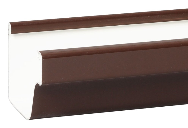Euramax M1573 Roofing Gutter, 10 ft L, 5 in W, Steel