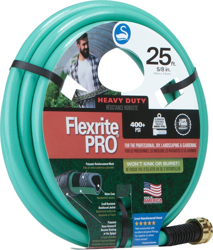 Swan FXP58025 Garden Hose, 25 ft L