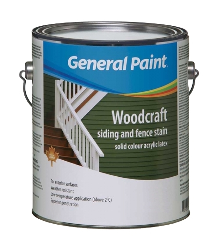 General Paint Woodcraft GE0072049-16 Siding and Fence Stain, Liquid, 1 gal