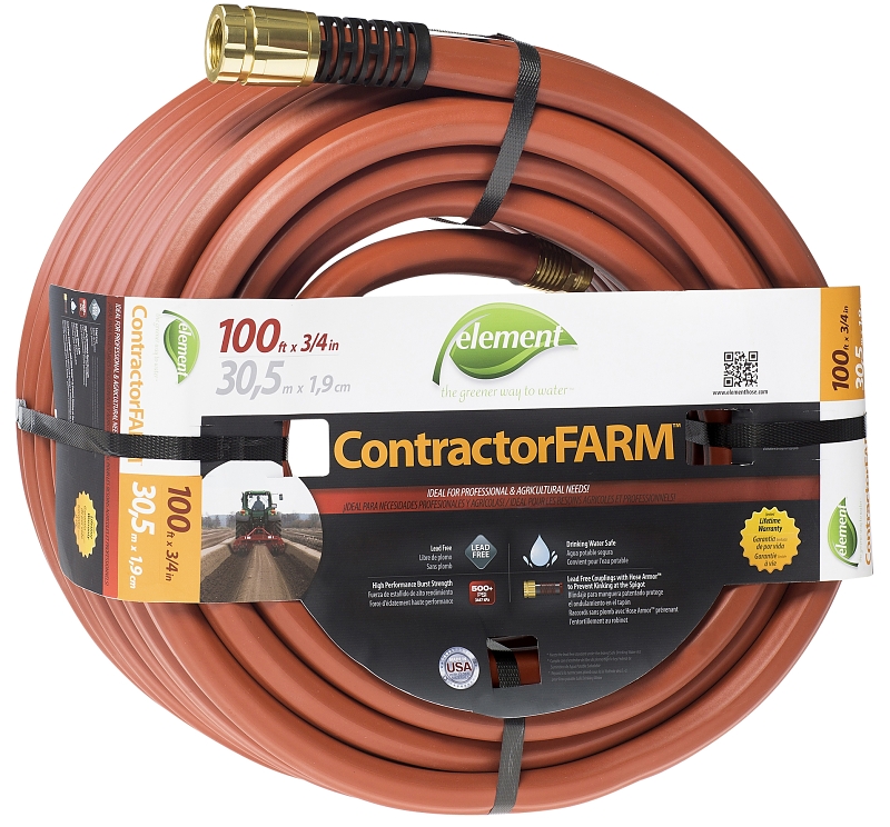 Swan ELCF34100 Water Hose with Aluminum Couplings, 100 ft L