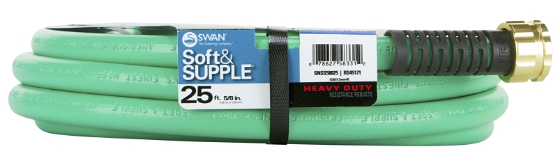 Swan SNSS58025 Garden Hose, 25 ft L, Rubber/Vinyl, Green