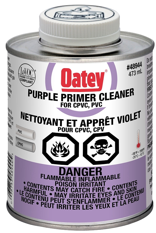 Oatey 48944/31491 Primer/Cleaner, Liquid, Purple, 473 mL