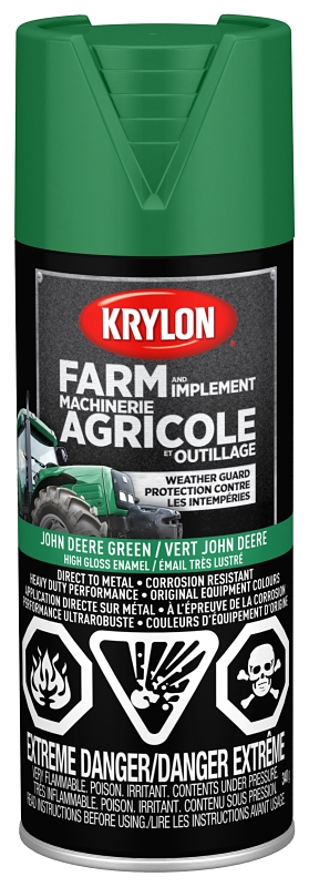 Krylon 1932 Farm Equipment Spray, John Deere Green, 12 oz, Can