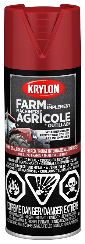 Krylon 1933 Farm Equipment Spray, International Harvester Red, 12 oz, Can