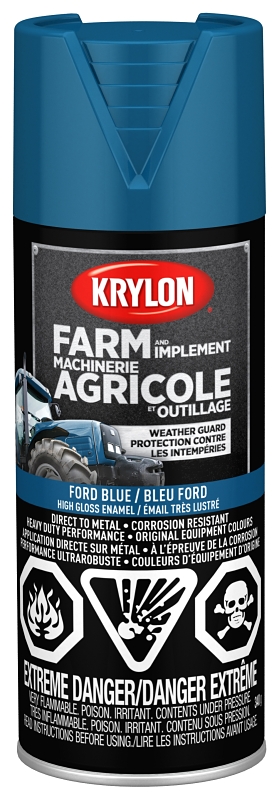 Krylon 1936 Farm Equipment Spray, Ford Blue, 12 oz, Can