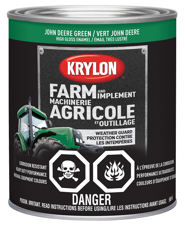 Krylon 2023 Farm Equipment Paint, John Deere Green, 32 oz