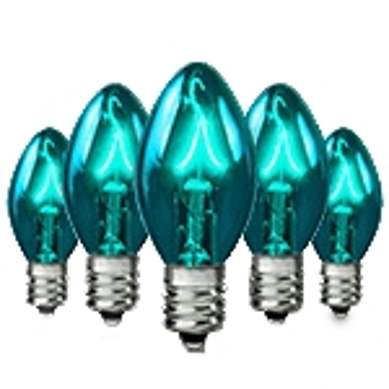 Hometown Holidays 19257 Transparent Light Bulb, Intermediate Lamp Base, Incandescent Lamp, Multi Light