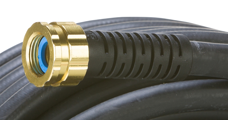 Swan SGC58100 Garden Hose, 100 ft L, Rubber, Black